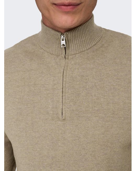 Only & Sons Pullover Onsloui in Natural für Herren