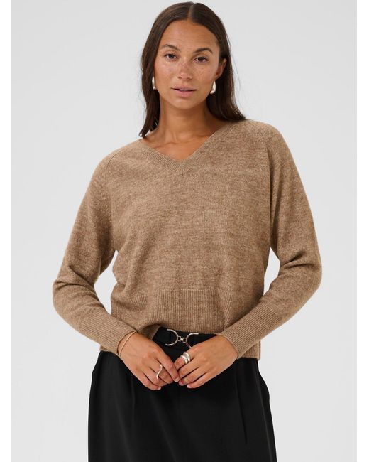 Kaffe Brown Pullover Kaniel