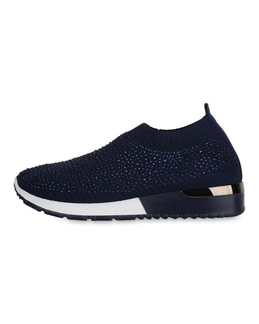 VAN HILL Blue Slip Ons 'Penelope'