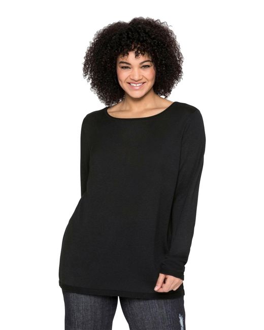 Sheego Black Pullover