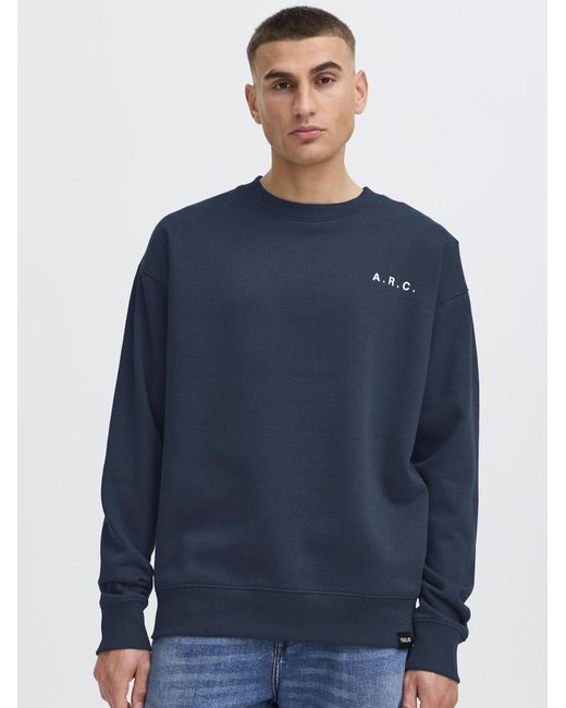 Solid Sweatshirt Sdhannes in Blue für Herren