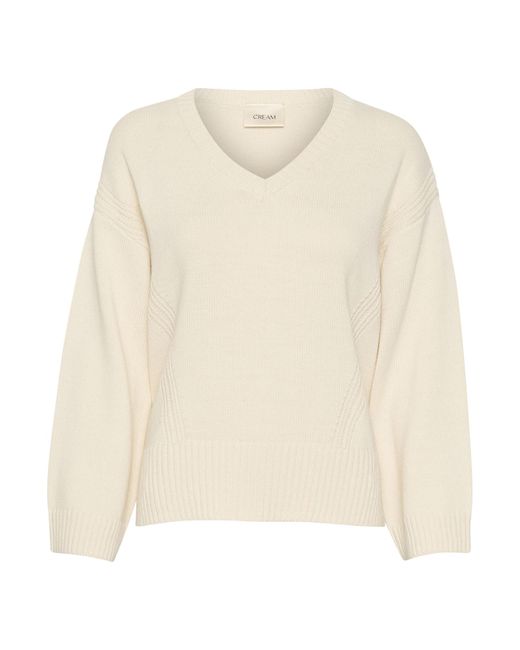 Cream Natural Pullover 'Soffie'