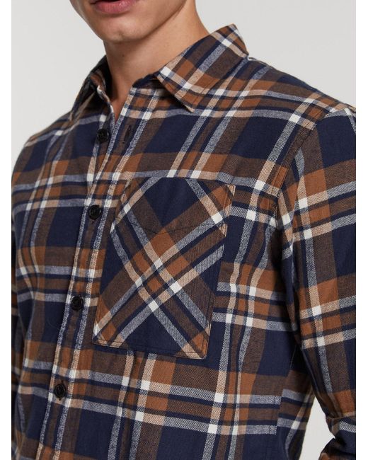 Shiwi Hemd Luke in Blue für Herren