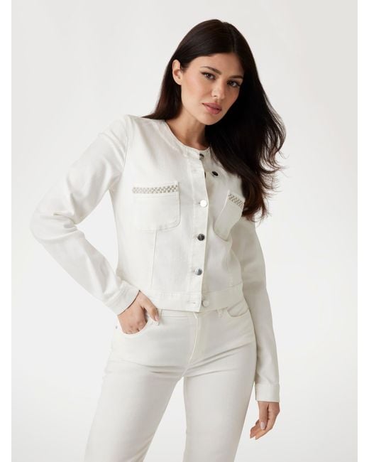 Guess White Jacke
