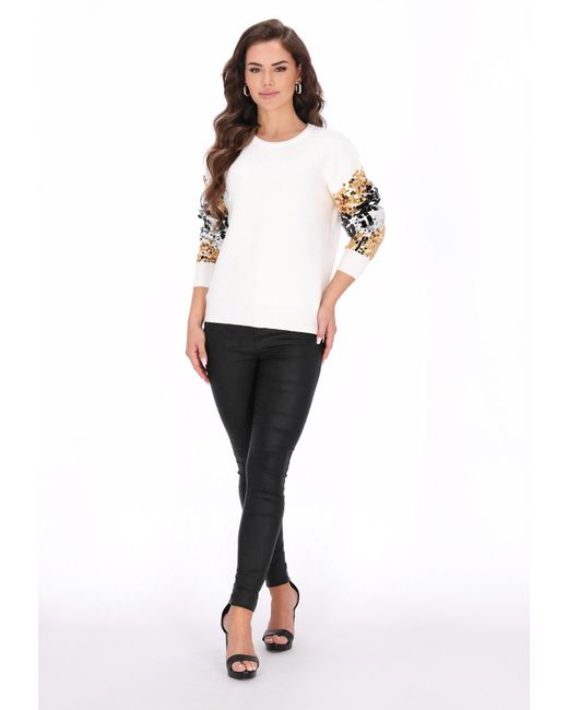 faina White Pullover