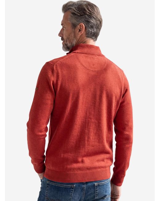 Redmond Pullover Basic in Red für Herren