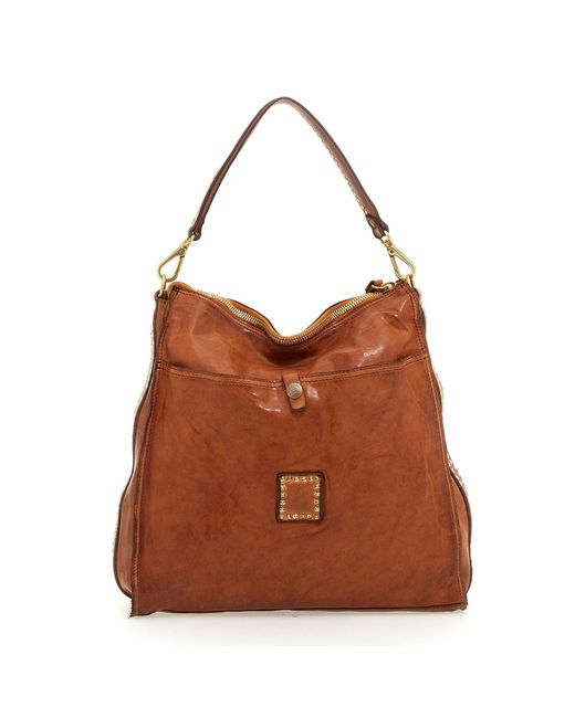 Campomaggi Brown Schultertasche Kura