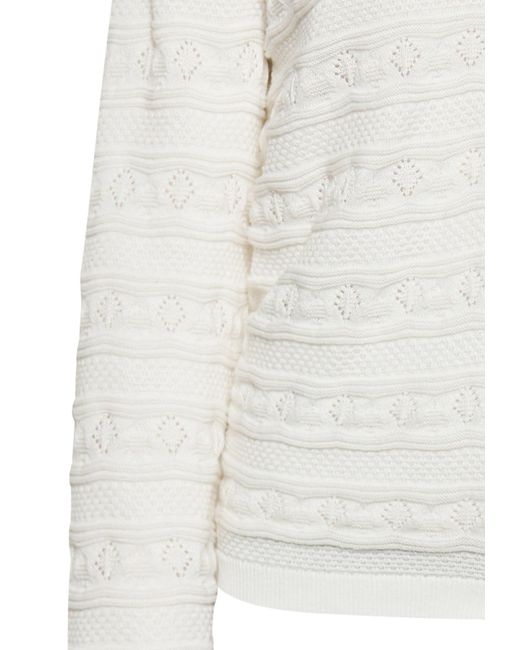 SIDONA White Strickpullover