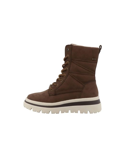 Tom Tailor Brown Schnürstiefelette