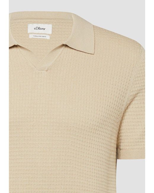 S.oliver Pullover in Natural für Herren