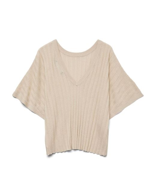 Vero Moda Natural Pullover 'Vmbarbados'