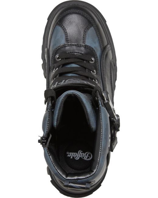 Buffalo Black Schnürstiefelette Aspha