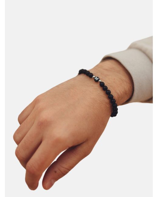 GOOD.designs Perlenarmband in Black für Herren
