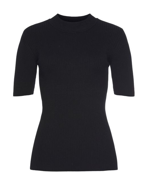 Lascana Black Kurzarmpullover