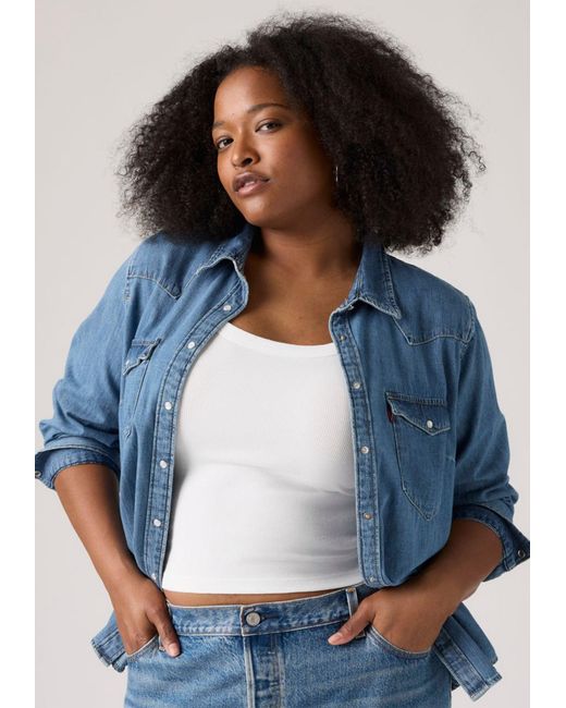 Levi's Blue Jeansbluse PL ULTIMATE WESTERN T3 mit Taschen