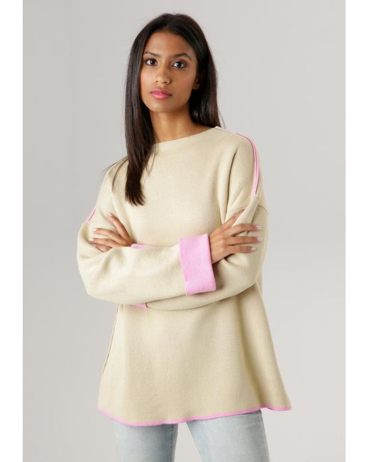 Aniston SELECTED Natural Pullover
