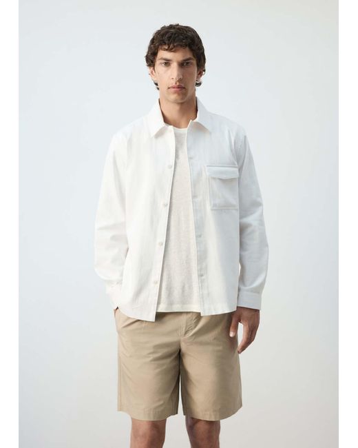 Mango Hemd Onyx in White für Herren