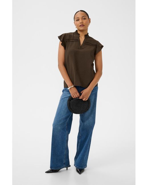 Kaffe Brown Bluse Sonj