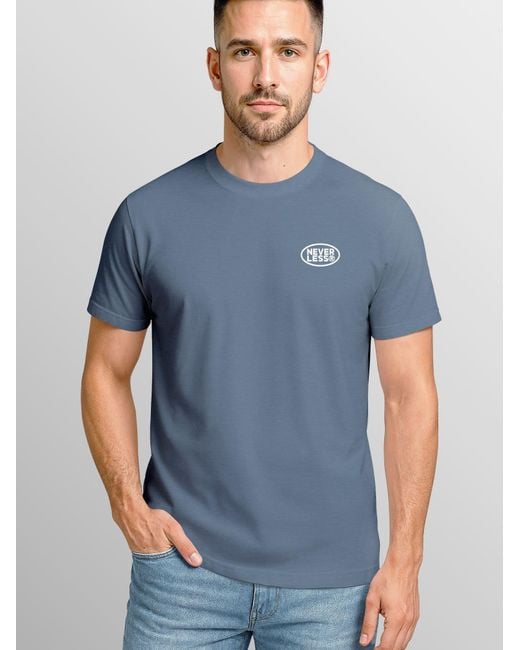 Neverless Shirt No Bad Days in Blue für Herren