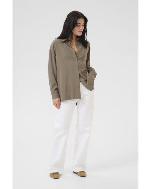 My Essential Wardrobe Gray Bluse 'Gilda'