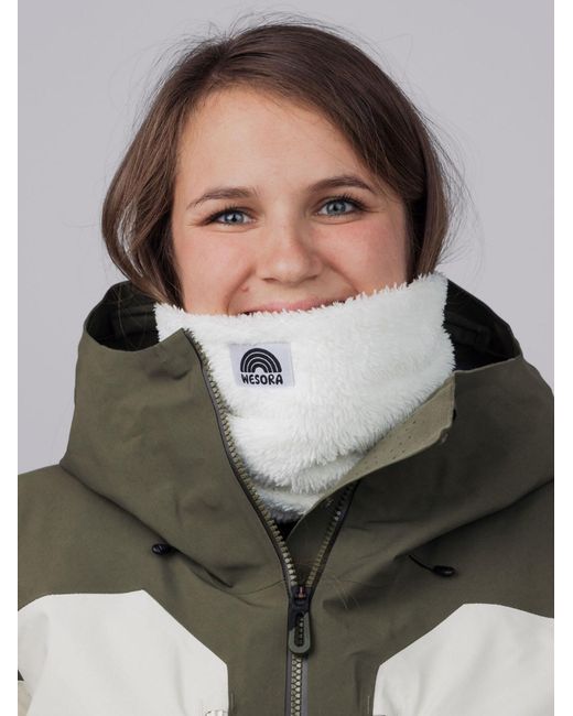 WESORA GmbH White Schlauchschal Fluffy