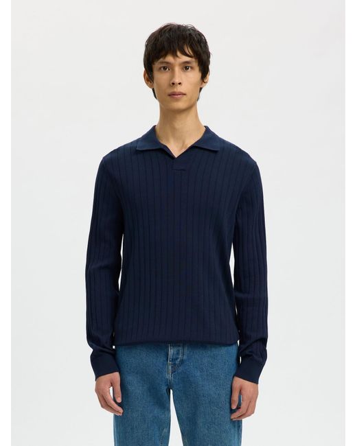 SELECTED Pullover Slhtorino in Blue für Herren