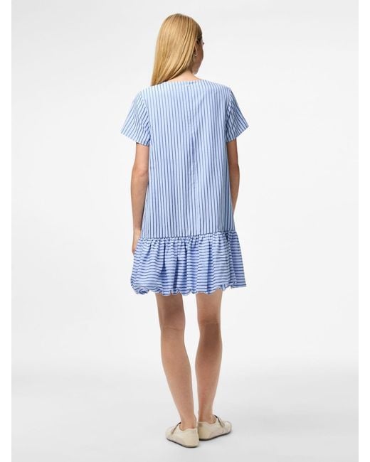 Pieces Blue Kleid Pcjill