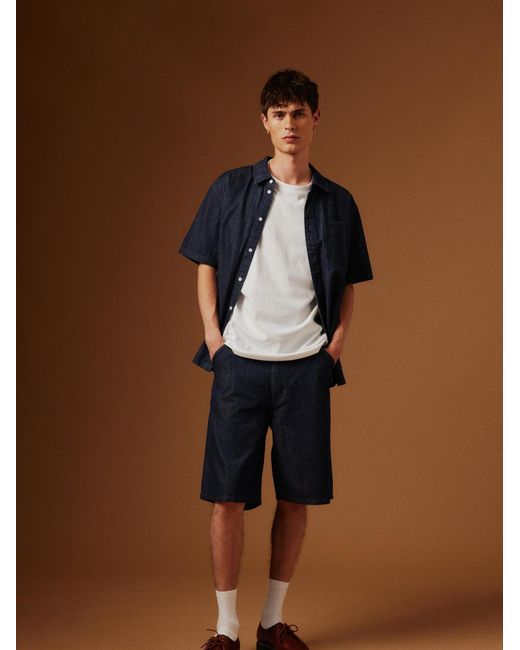 Solid Jeanshemd Sdrogue in Blue für Herren