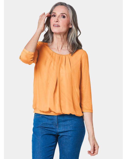Goldner Orange Bluse