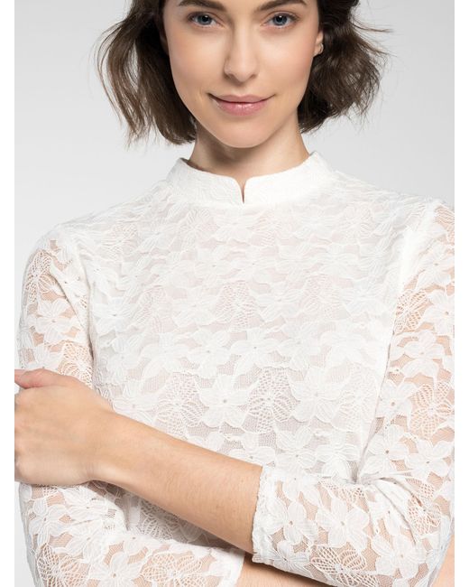 Spieth & Wensky White Trachtenbluse Fleurette
