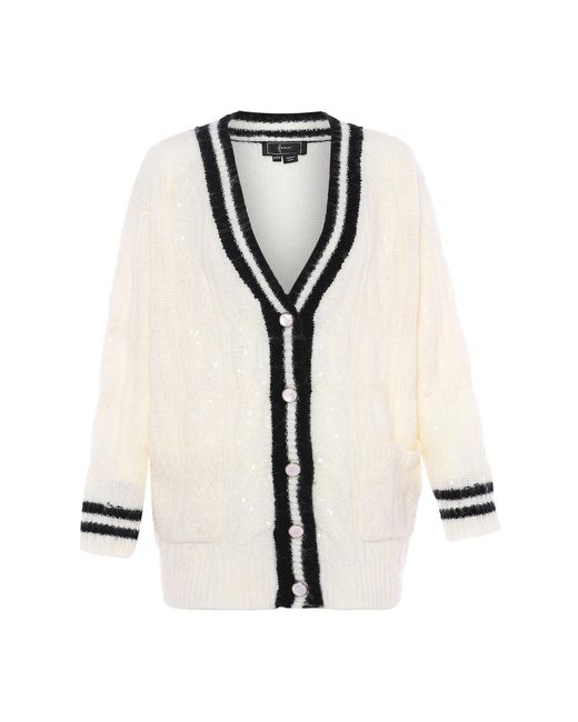 faina Black Strickjacke