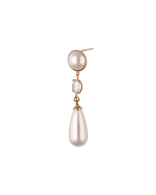 faina White Earrings Set
