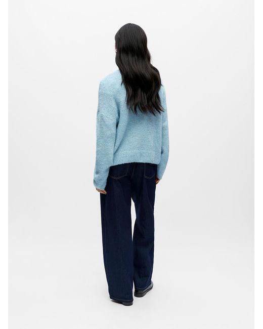 Object Blue Pullover Objsaggia
