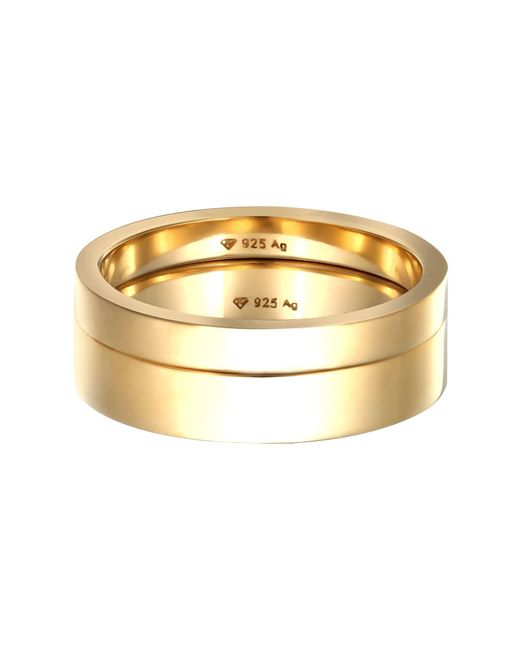 Kuzzoi Ring Set in Metallic für Herren