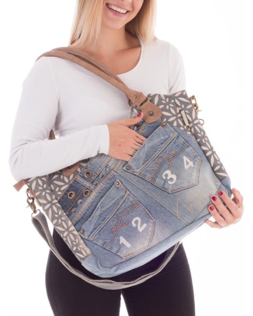 Sunsa Blue Shopper