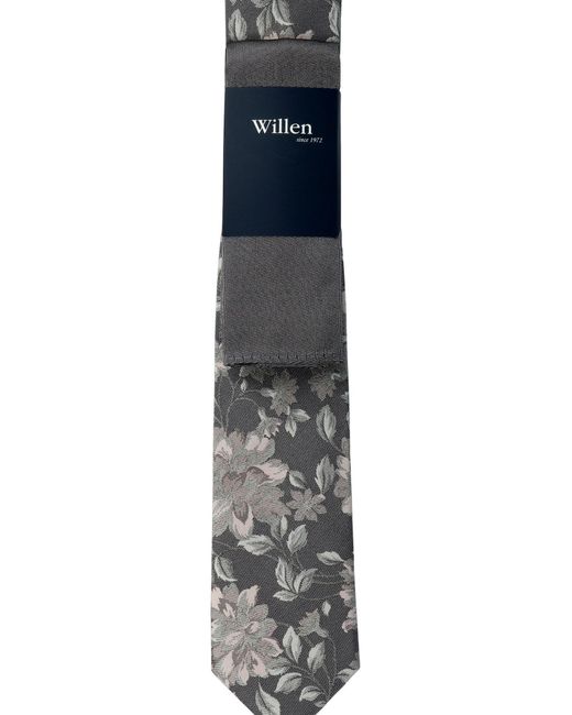 Willen Krawatte Floral Uni in Blue für Herren