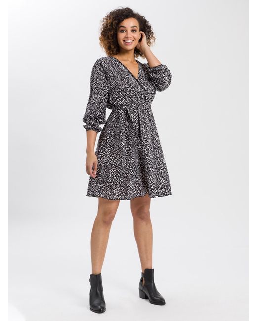 Cross Jeans Gray Kleid