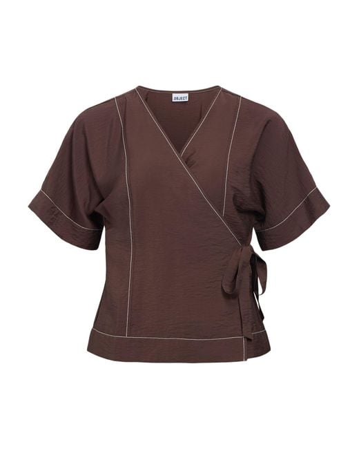 Object Brown Bluse Objjacira