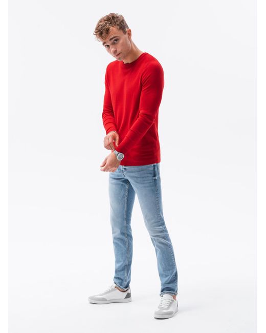 Ombre Pullover in Red für Herren