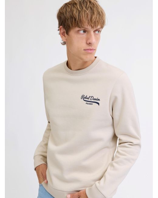 JJ Rebel Sweatshirt Jrebkim in White für Herren