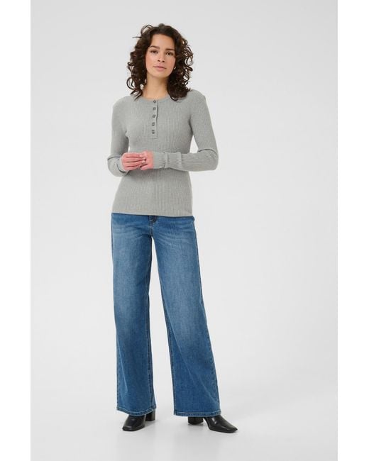 Kaffe Gray Pullover Omi