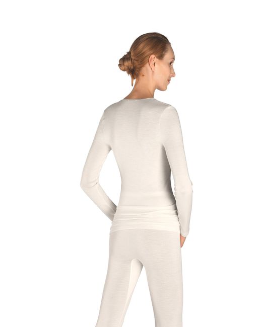 Hanro White Pullover Woolen Silk