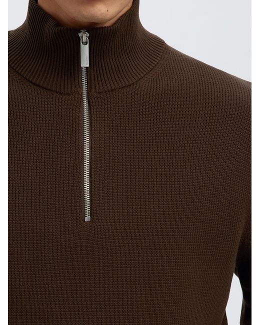 SELECTED Pullover Slhdane in Brown für Herren