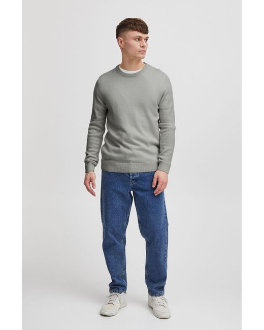 Solid Pullover in Gray für Herren