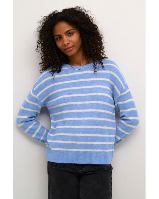 Kaffe Blue Pullover Ka Lida