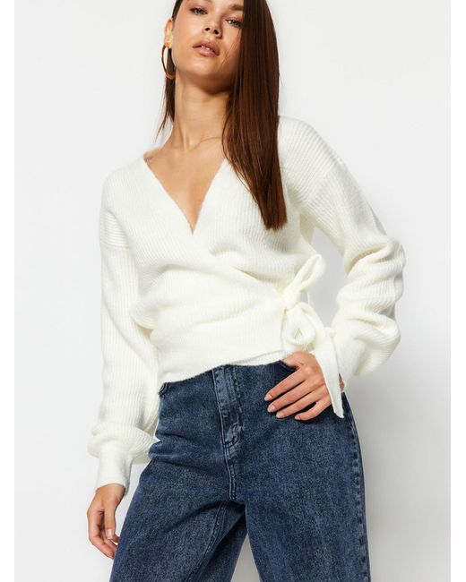 Trendyol White Pullover