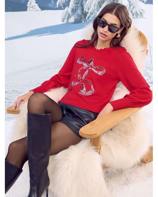 Lipsy Red Pullover