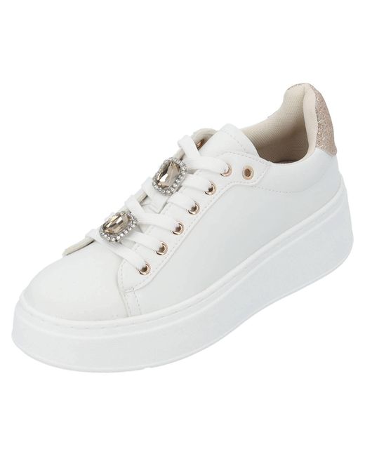 Palado by Sila Sahin White Sneaker 'Yellar'