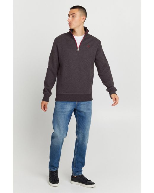 Solid Sweatshirt in Blue für Herren