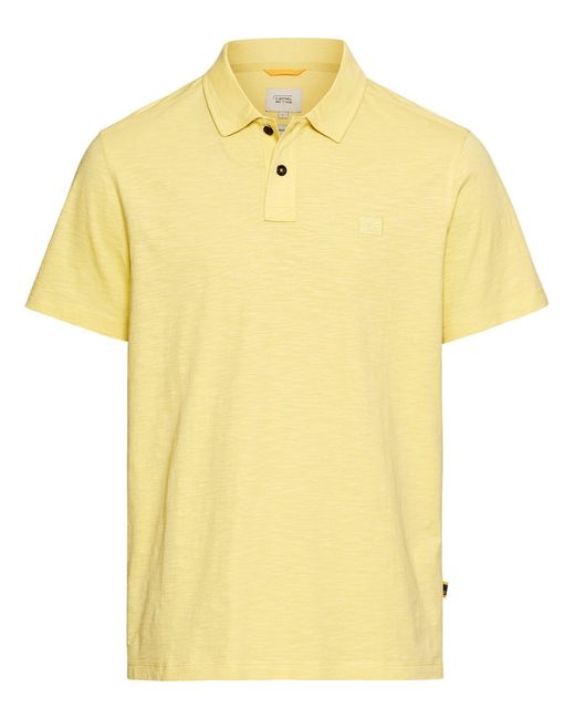 Camel Active Kurzarm Poloshirt Aus Organic Cotton in Yellow für Herren